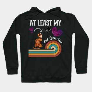 At Least My Cat Loves Me Hoodie